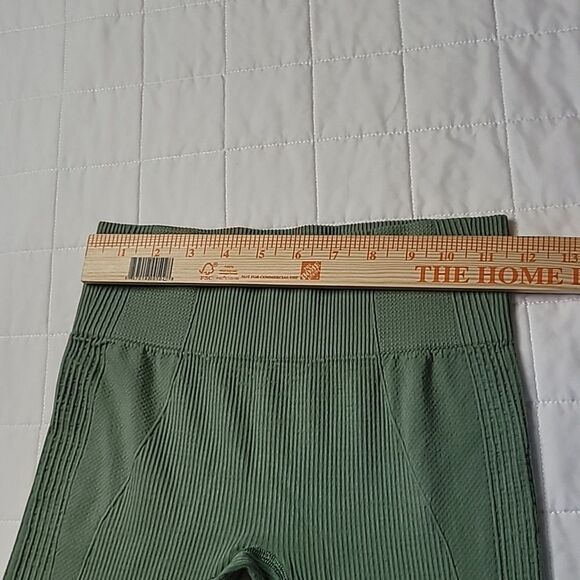 Gymshark Seafoam green ribbed leggings A0016 - Picture 4 of 6